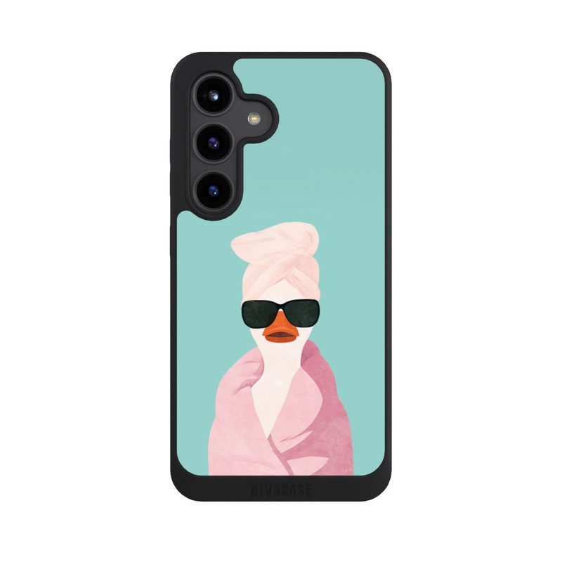 Galaxy S24 NIVOpure Ente Türkis Sonnenbrille Turban mit KI erstellt