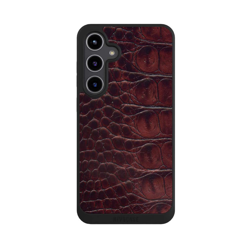 Galaxy S24 + NIVOpure Croco Dark Brown