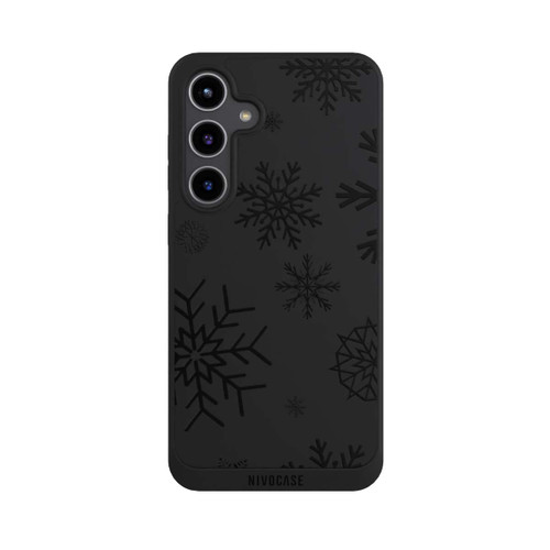 Samsung Galaxy S24+ NIVOpure Blue Snowflakes ohne Hintergrund