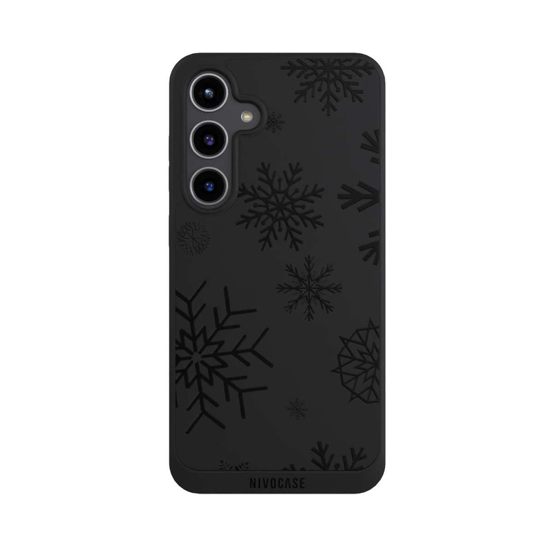 Galaxy S24 + NIVOpure Flocons de Neige Bleus sans Fond