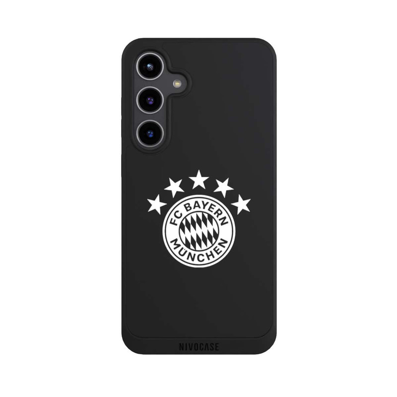 Galaxy S24 + NIVOpure FCB Logo einfarbig mit Sternen - ohne Hintergrund
