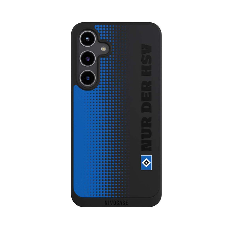 Galaxy S24 + NIVOpure Nur der HSV - Trame losange bleue - sans fond