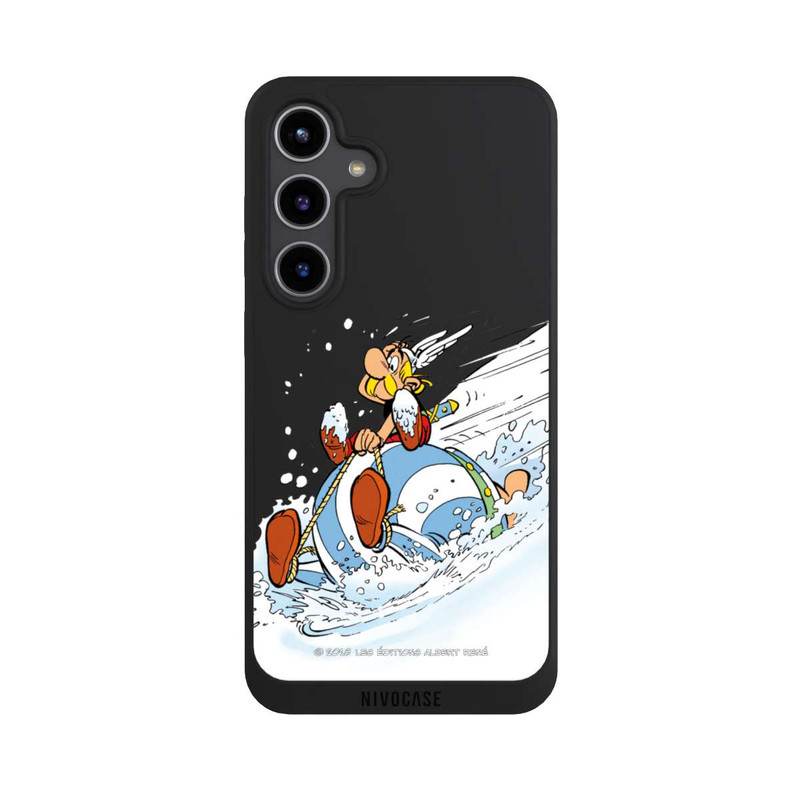 Galaxy S24 + NIVOpure Asterix & Obelix Schlitten Transparent