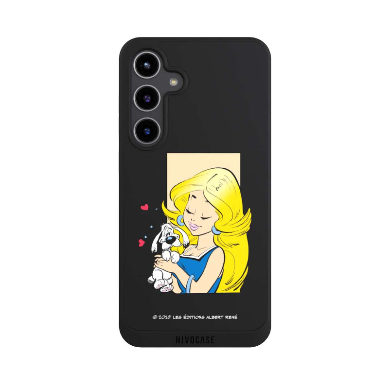 Galaxy S24 + NIVOpure Falbala et Idéfix Amoureux Transparent