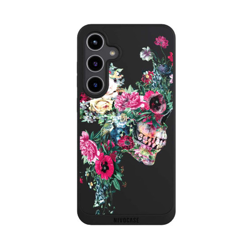 Samsung Galaxy S24+ NIVOpure Flower Skull transparent