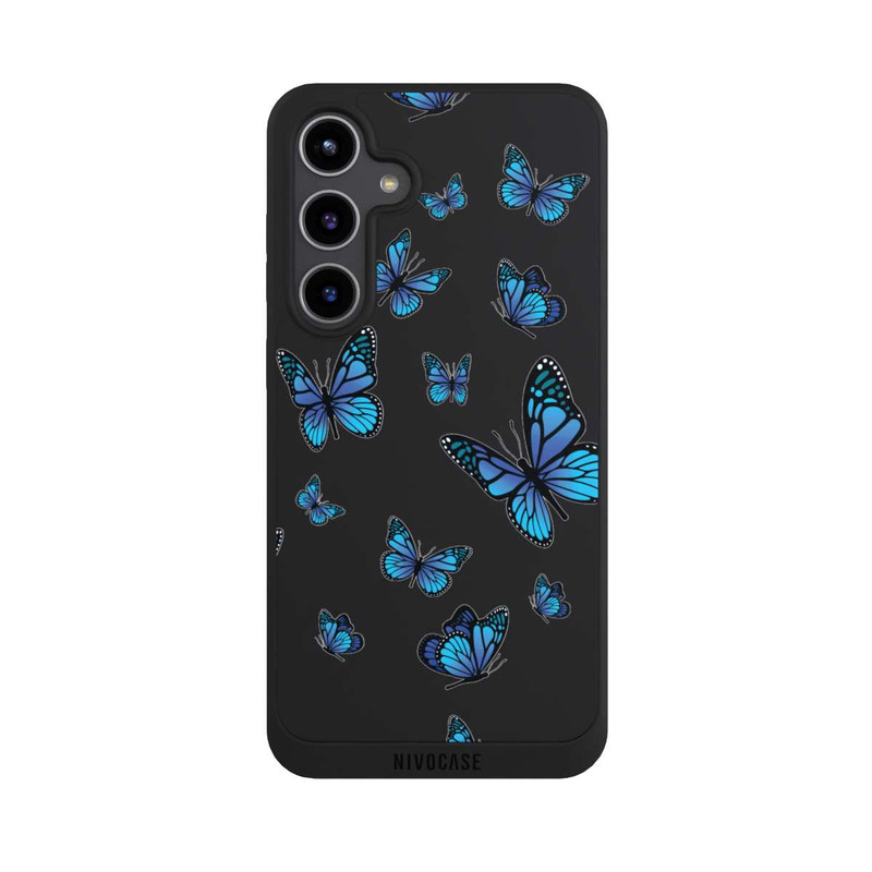 Galaxy S24 + NIVOpure Schmetterlingmuster Transparent