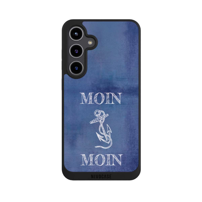 Galaxy S24 + NIVOpure Moin Anker grunge blau