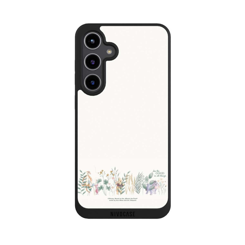 Galaxy S24 + NIVOpure Winnie Puuh und seine Freunde hinter Eukalyptus