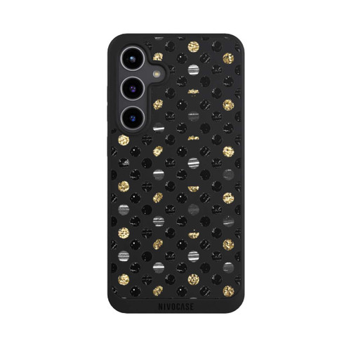 Samsung Galaxy S24+ NIVOpure Pois noirs dorés