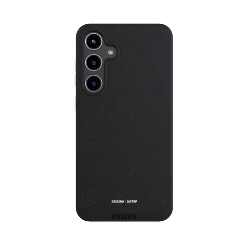 Samsung Galaxy S24+ NIVOpure Schwarzes Konoha-Muster Transparent
