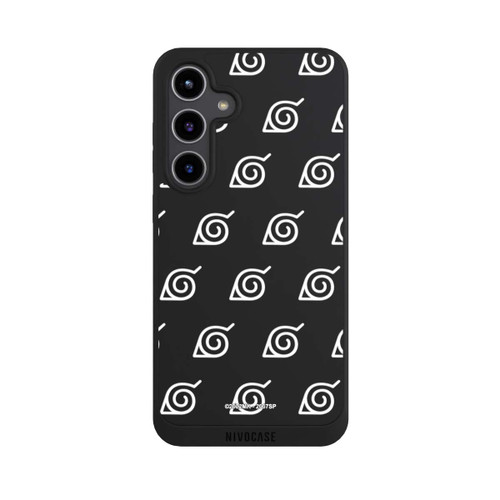 Samsung Galaxy S24+ NIVOpure Weißes Konoha-Muster Transparent