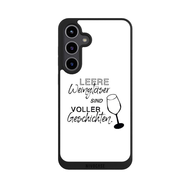 Galaxy S24 + NIVOpure Leere Weingläser