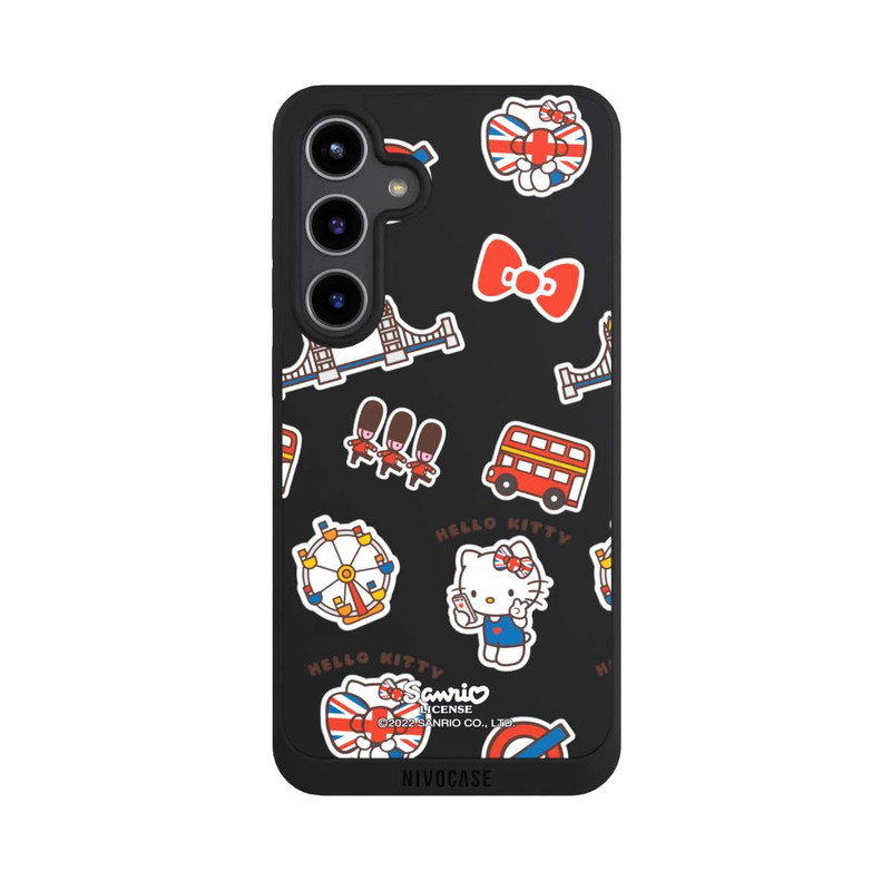 Galaxy S24 + NIVOpure Hello Kitty Londoner Abzeichen Transparent