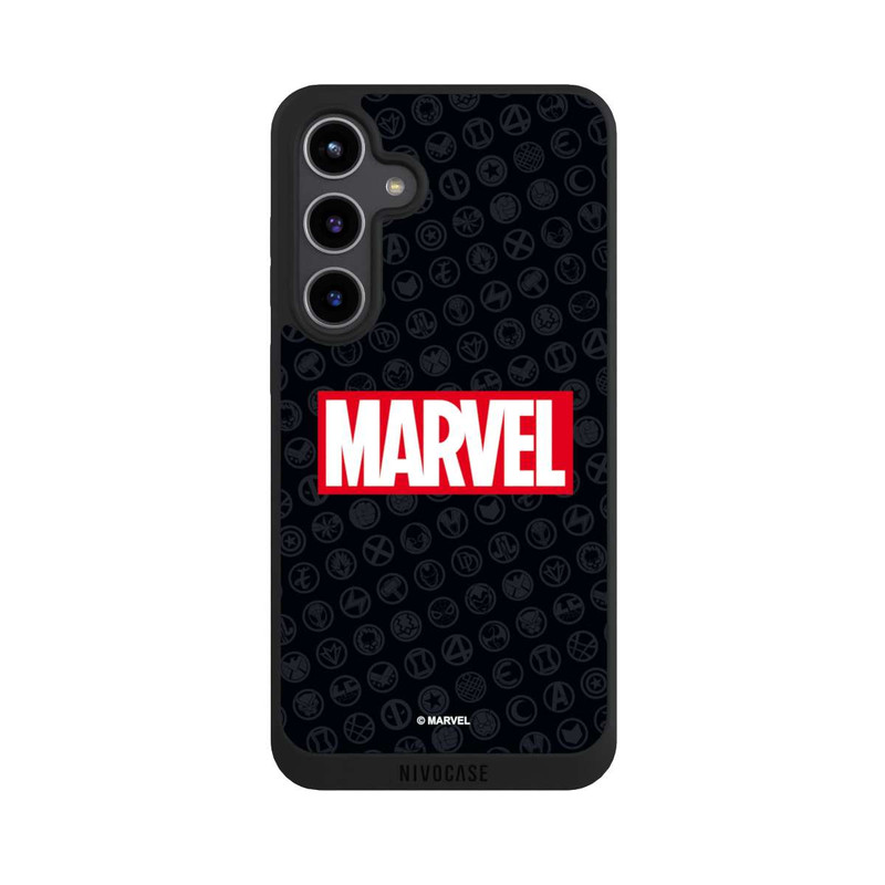 Galaxy S24 + NIVOpure Marvel Logo Noir Rouge