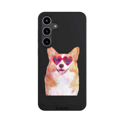 Samsung Galaxy S24+ NIVOpure Corgi Mignon Fond Transparent
