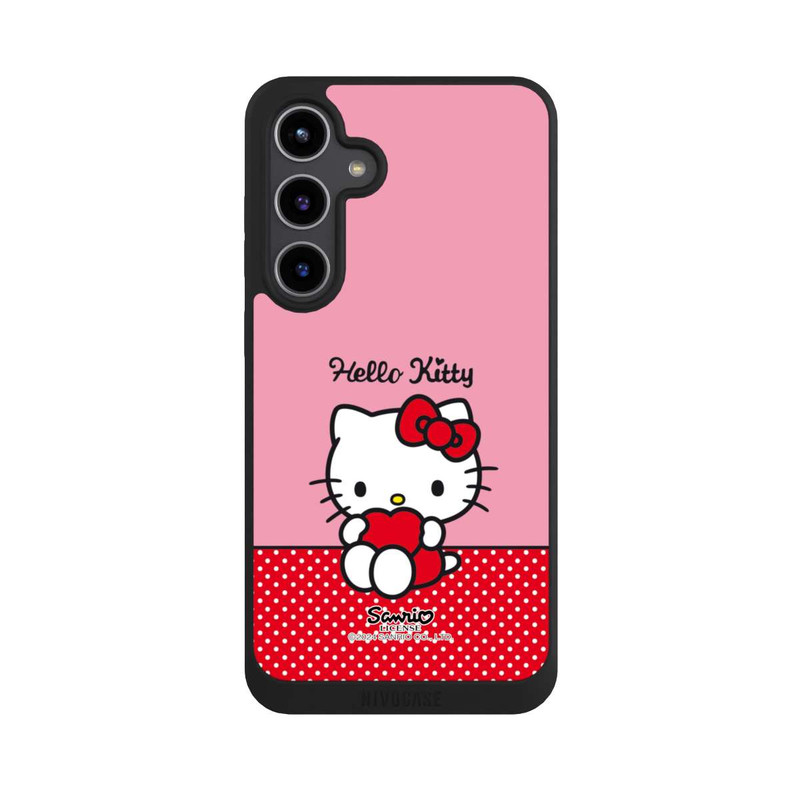 Galaxy S24 + NIVOpure Hello Kitty sitzend mit Herz