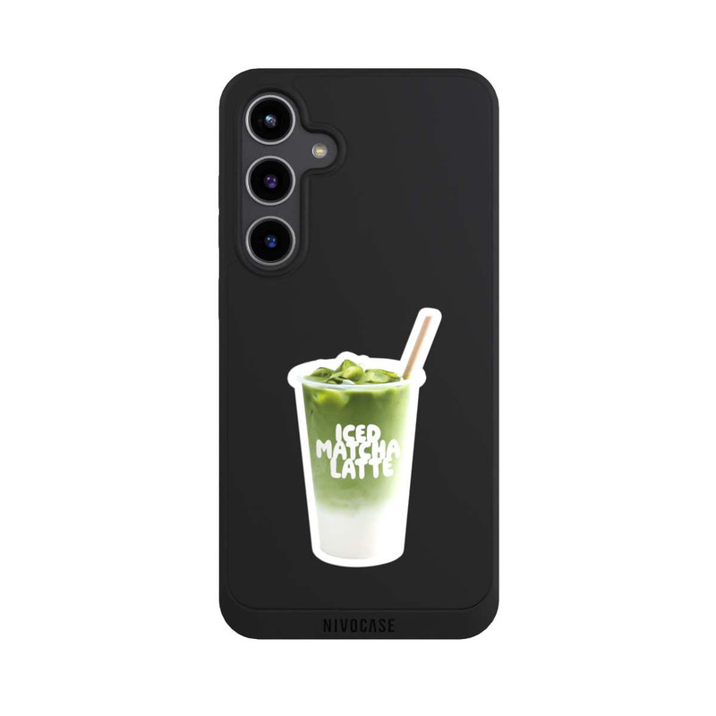 Galaxy S24 + NIVOpure Iced Matcha Latte