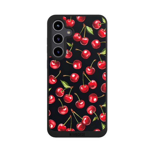 Samsung Galaxy S24+ NIVOpure Cherry Pattern Black with AI