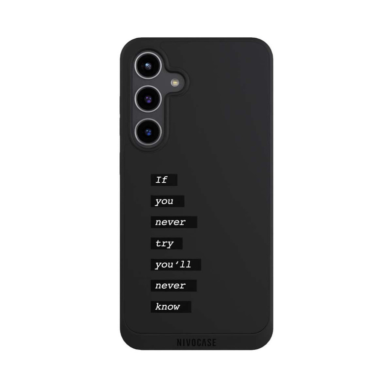 Galaxy S24 + NIVOpure If You Try Black Transparent