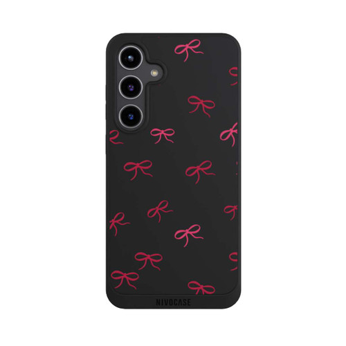 Samsung Galaxy S24+ NIVOpure Bows Red Pattern Transparent