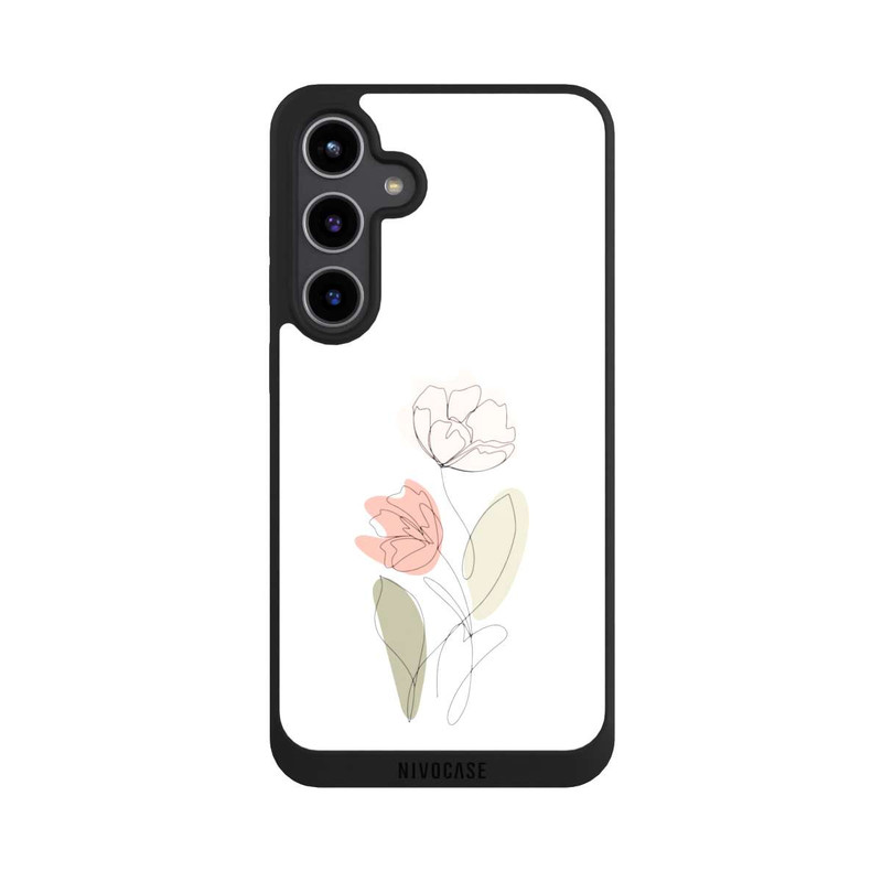 Galaxy S24 + NIVOpure Flower Line Art Green