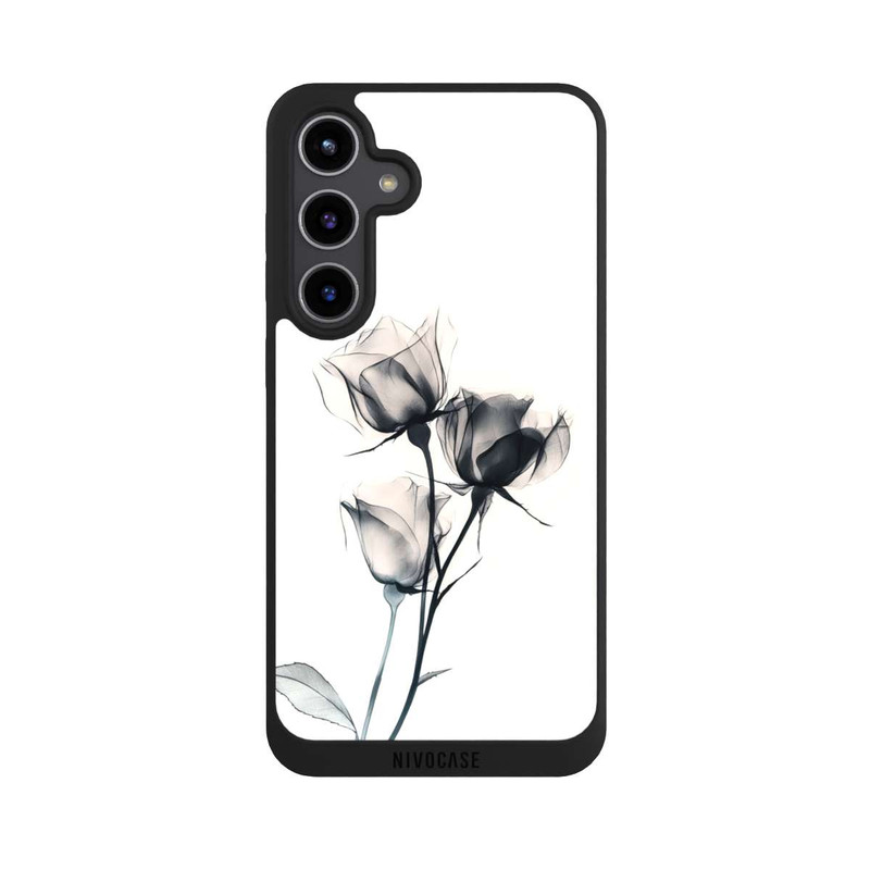 Galaxy S24 + NIVOpure Schwarze Blume