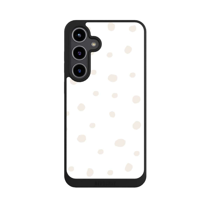 Galaxy S24 + NIVOpure Motif à Pois Blanc Marron