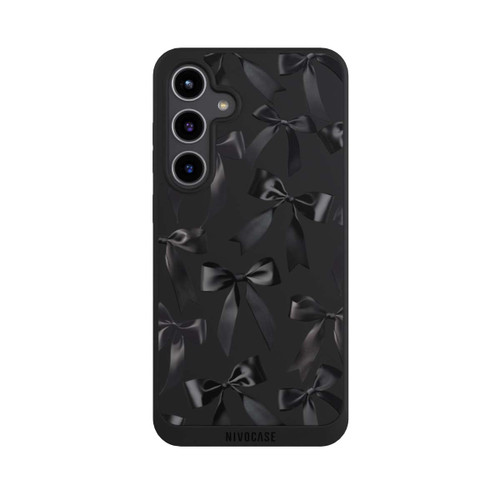 Samsung Galaxy S24+ NIVOpure Schwarze Satinschleifen