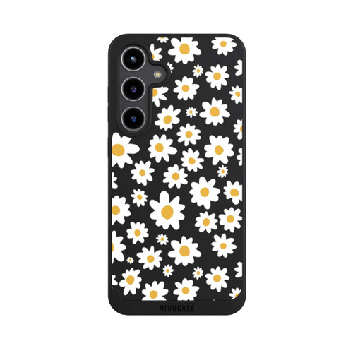Samsung Galaxy S24+ NIVOpure Daisy Flower Seamless Pattern Transparent