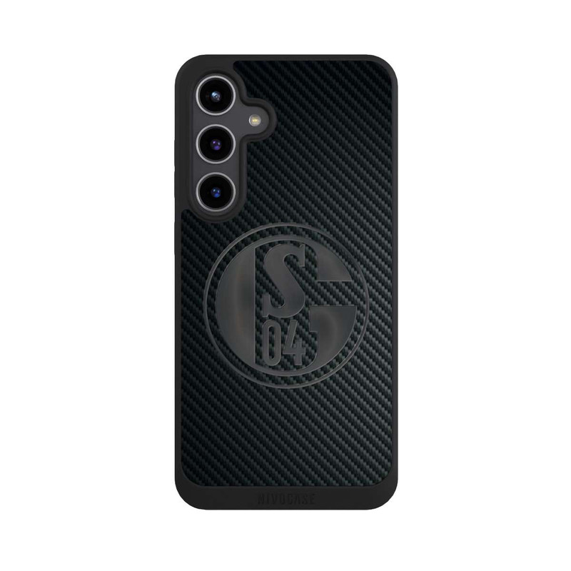 Galaxy S24 + NIVOpure Schalke 04 Carbon Look