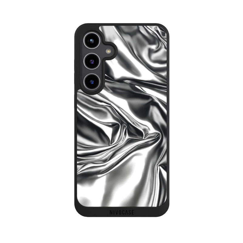 Galaxy S24 + NIVOpure Shiny Chrome Silver avec IA