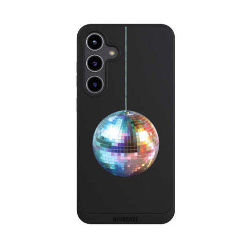Samsung Galaxy S24+ NIVOpure Discokugel Party Blau Gold Transparent mit KI