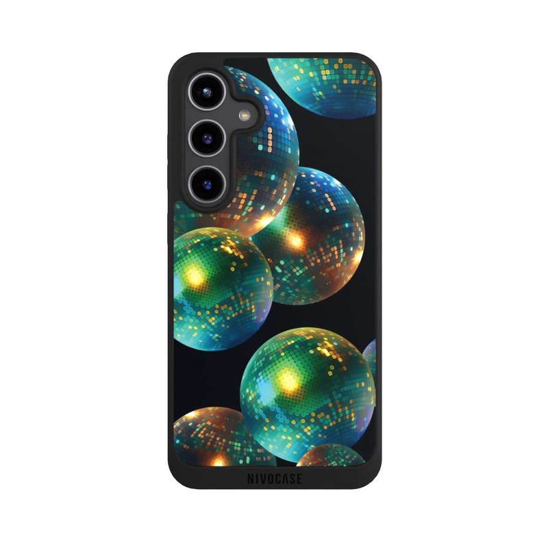 Galaxy S24 + NIVOpure Discokugel Dekoration Schwarz mit KI