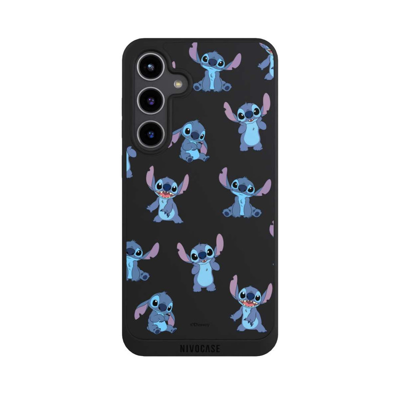 Galaxy S24 + NIVOpure Stitch Faces Pattern Transparent