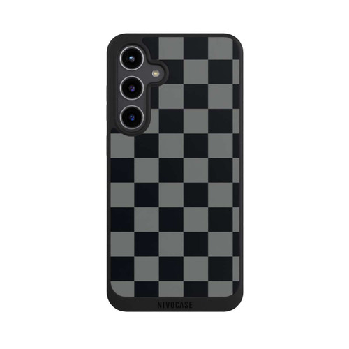 Samsung Galaxy S24+ NIVOpure Schachbrett Schwarz Grau