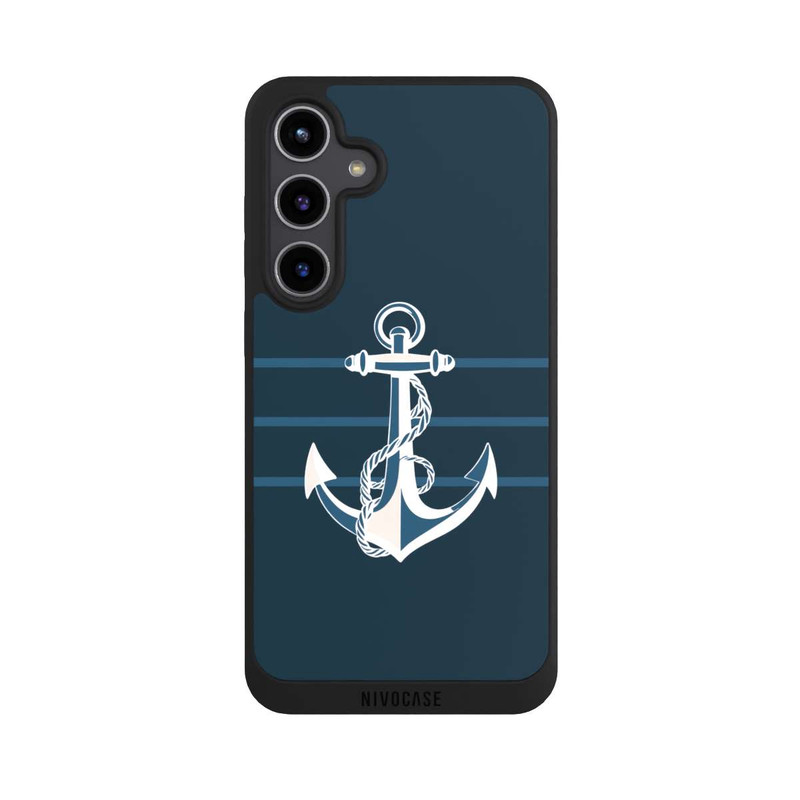 Galaxy S24 + NIVOpure Anchor Line Blue with AI