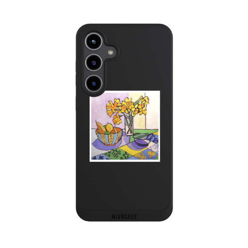 Samsung Galaxy S24+ NIVOpure Daffodil Patchwork, 2023, by Catherine J Martzloff