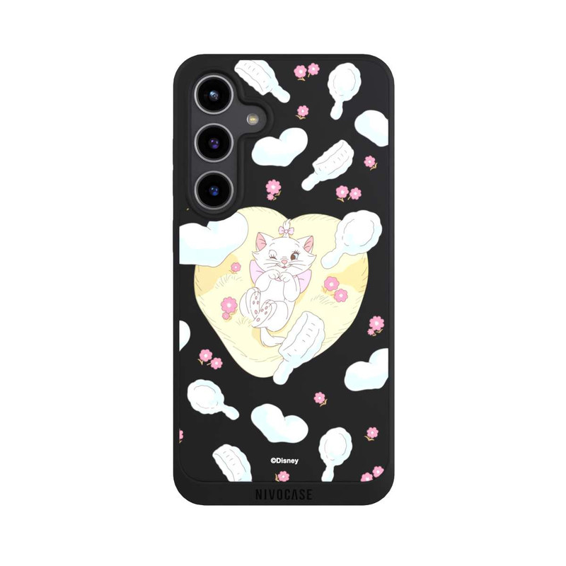 Galaxy S24 + NIVOpure Aristocats Marie Herzen Gelb Transparent