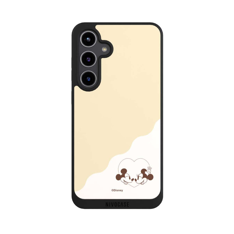 Galaxy S24 + NIVOpure Mickey and Minnie Love Heart Beige