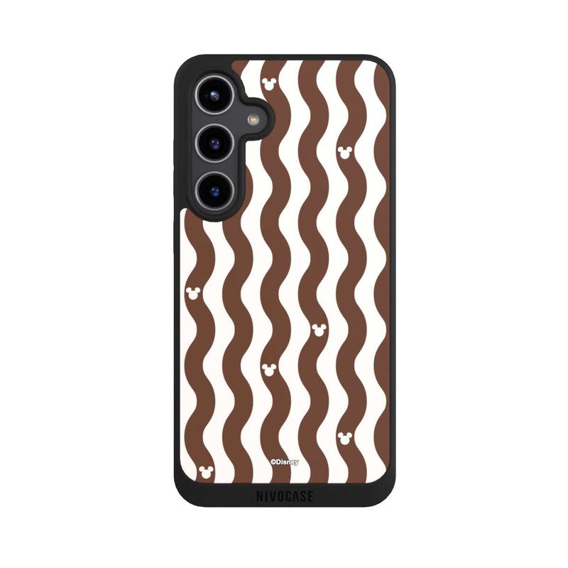 Galaxy S24 + NIVOpure Micky Muster Braune Wellen