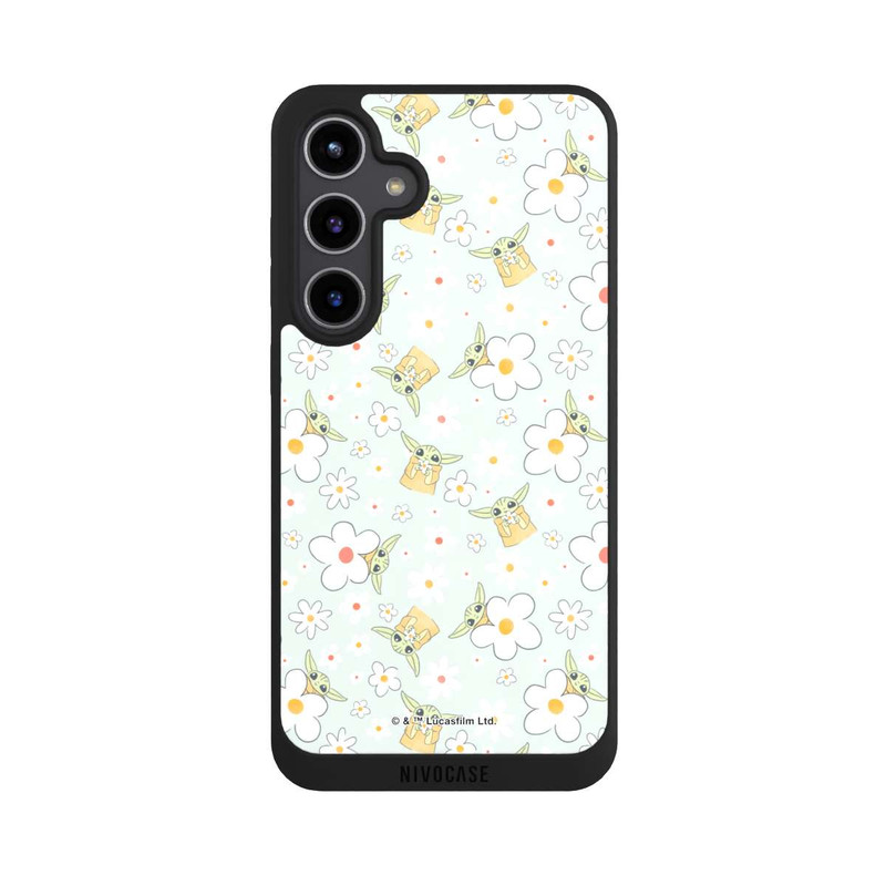 Galaxy S24 + NIVOpure Baby Yoda Flower Pattern
