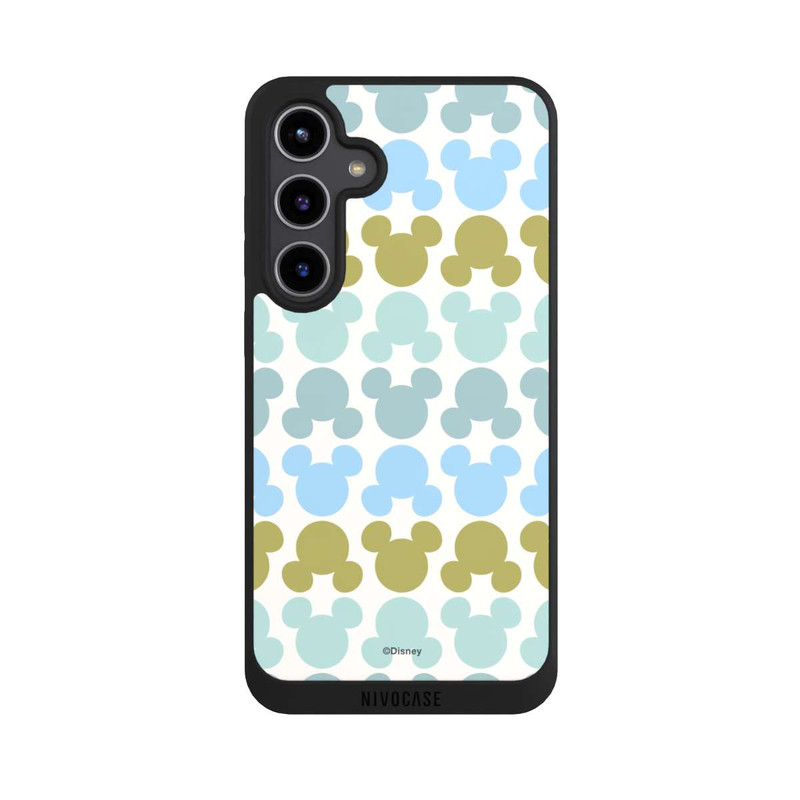 Galaxy S24 + NIVOpure Disney Mickey Icon Pattern Green and Blue