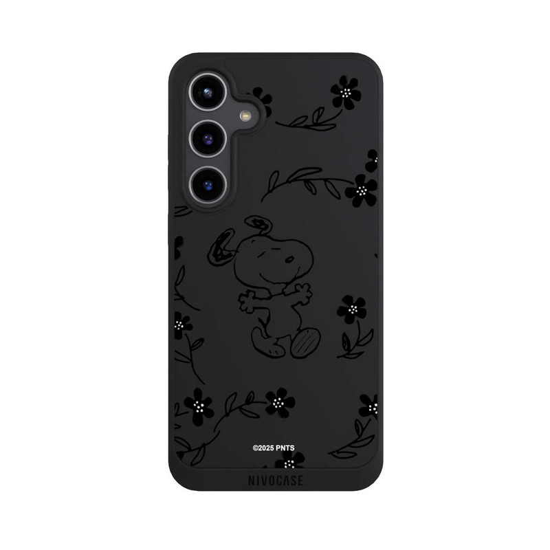 Galaxy S24 + NIVOpure Snoopy und Flowers Transparent