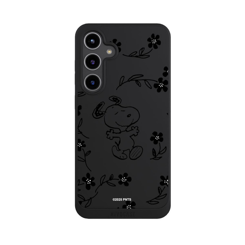 Galaxy S24 + NIVOpure Snoopy und Flowers Transparent