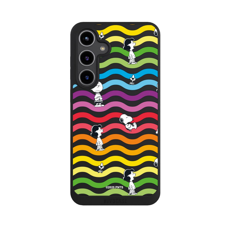 Galaxy S24 + NIVOpure Snoopy Pattern Rainbow Transparent