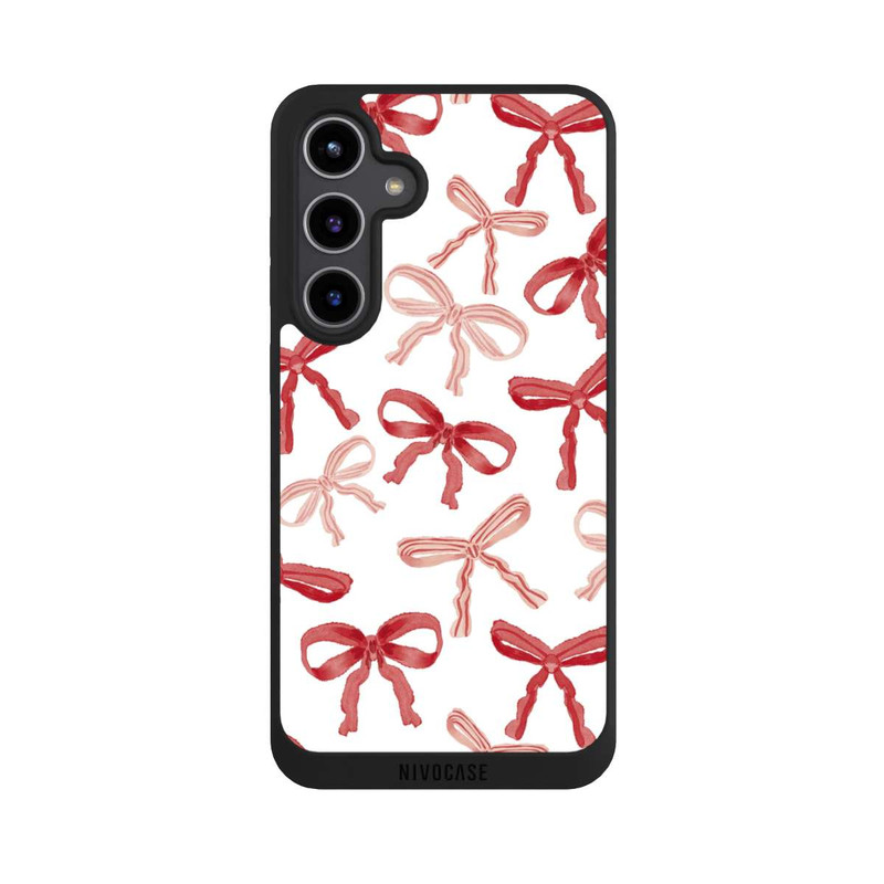 Galaxy S24 + NIVOpure Rote Schleifen Muster