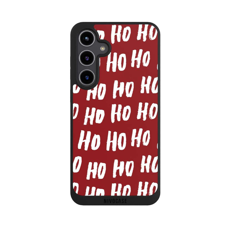 Galaxy S24 + NIVOpure Ho Ho Ho Christmas Red Pattern