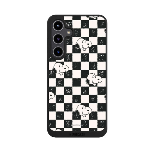 Samsung Galaxy S24+ NIVOpure Snoopy Heads Checked Pattern