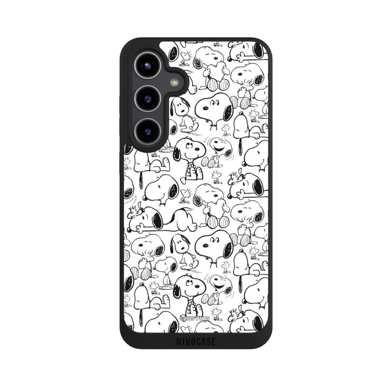 Galaxy S24 + NIVOpure Classic Snoopy Pattern White