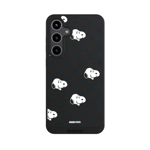 Samsung Galaxy S24+ NIVOpure Snoopy Checked Pattern